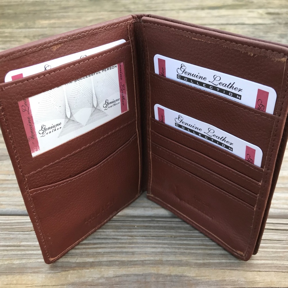 Supreme Leather Passport Cover Brown Handmade - Picture 7 of 8
